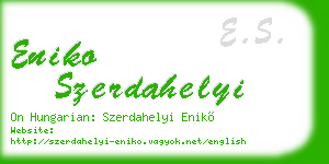 eniko szerdahelyi business card